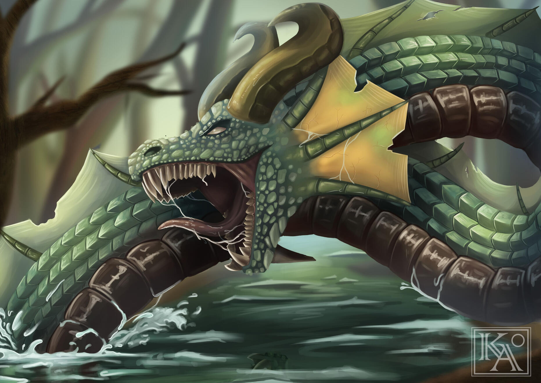 Fight Scene Illustration